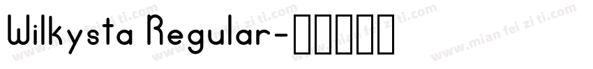 Wilkysta Regular字体转换